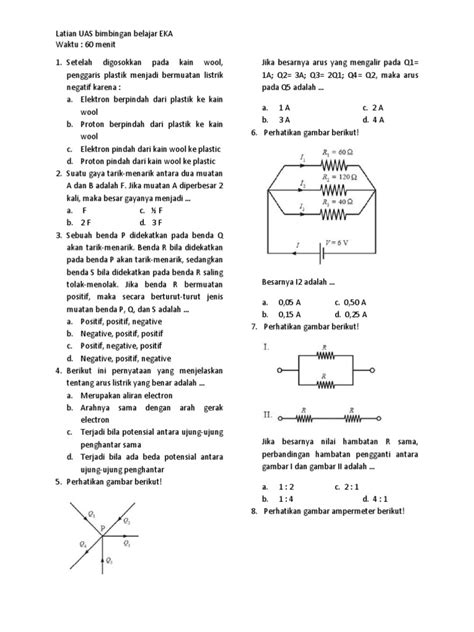 Kunci jawaban soal ulangan akhir semester 2 pai kelas 1 sd. Soal Uas Ipa Kelas 8 Semester 1 2019 Doc