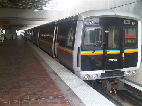 The Marta Trains Operated By The Public Transportation System Of