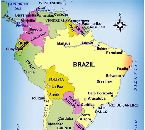 Karten und brasilien politische karte maps of brazil a link atlas landkarte von brasilien in südamerika karte von brasilien (land / staat) | welt atlas.de. Brasilien auf einer Karte - Karte von Brasilien (South ...