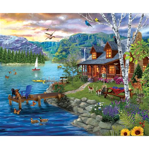 Peaceful Summer 300 Large Piece Jigsaw Puzzle Spilsbury