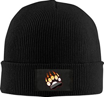 Amazon Com Gay Bear Pride Paw Unisex Knitted Hat Beanie Stretchy Cap