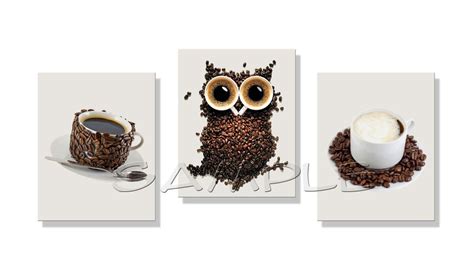 Coffee Art Prints Kitchen Art Set Of 3 8x10 Coffee By BabysOwn 16 50