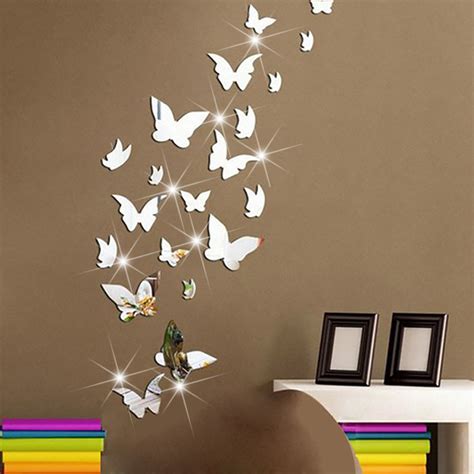 Mirror Butterfly Wall Decor Decor Ideas