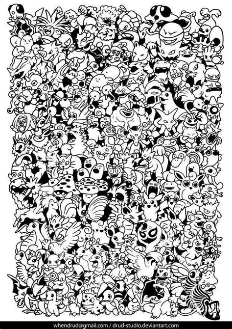 Download All Pokemon Characters By Drud Pokemon Coloring Pag