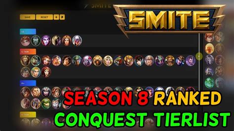 Smite Season 8 Mid Low Rank Conquest Ranked Tierlist YouTube