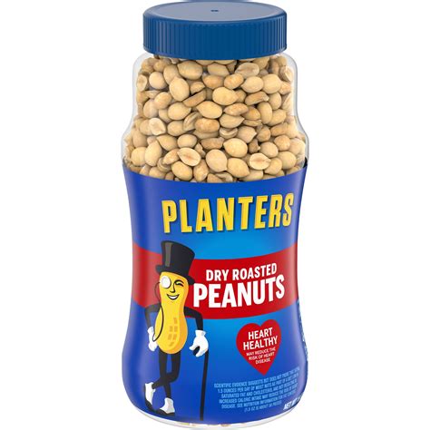 Planters Dry Roasted Peanuts 16 Oz Jar