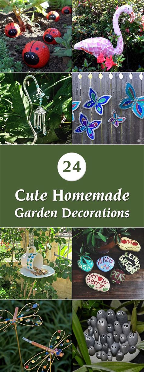 24 Cute Homemade Garden Decorations Gardens Homemade