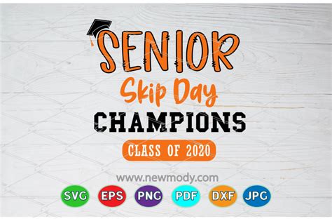 Senior Skip Day Champions Svg Class Of 2020 Svg Senior 2020 Svg By