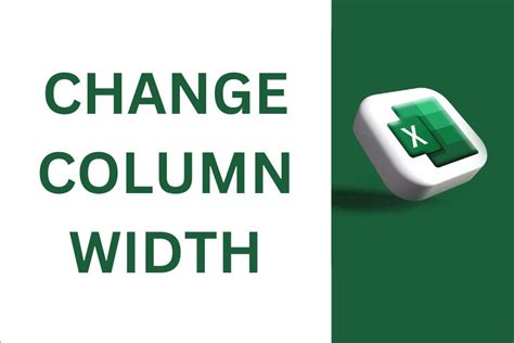 How To Change Column Width In Excel Comprehensive Guide