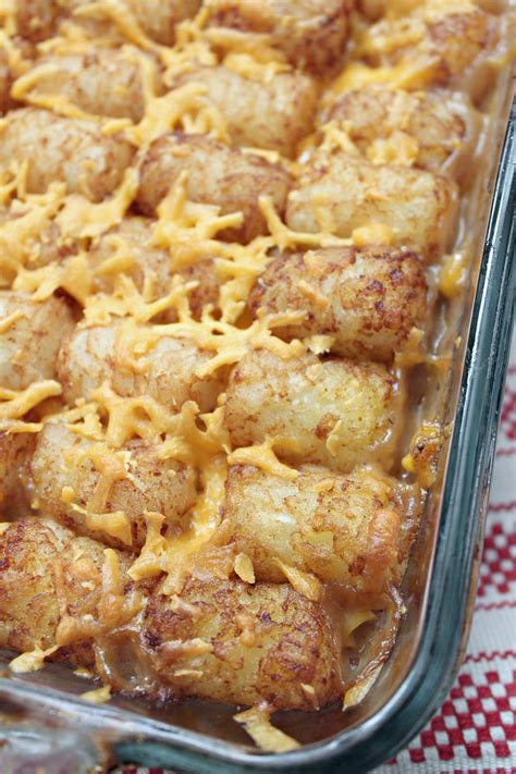 Sprinkle with the shredded cheddar cheese and put back in the oven until or you can add in the sauce from our quick and easy bbq sloppy joes recipe and make a sloppy joes tator tot casserole. Tater tot casserole is absolutely delicious and easy to ...