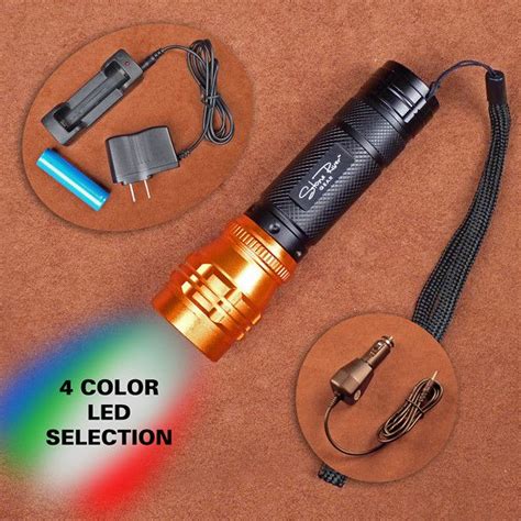 Stone River Gear Adjustable Focusing 4 Color Rechargeable Led