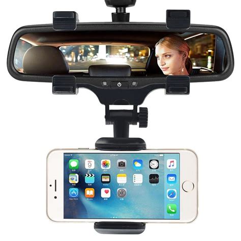 Universal Car Rearview Mirror Phone Holder Auto Transforms Store