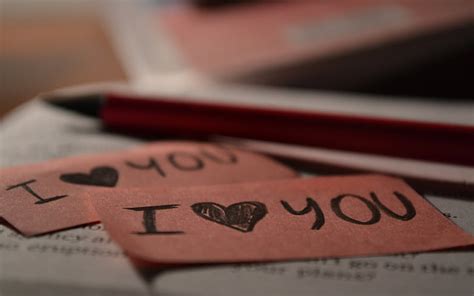 I Love You On Brown Paper Two Brown Piece Of Papers Love Brown