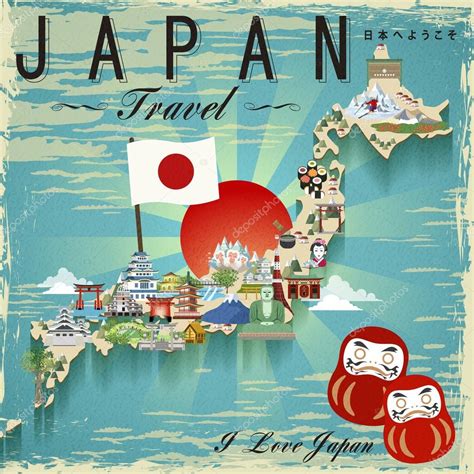 japan travel map design stock vector by ©kchungtw 94816348