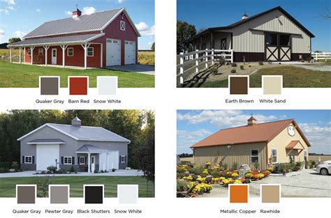 Pole Barn Colors Exterior Siding Windows And Doors Lester Buildings