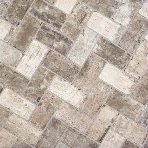 York Stone Floor Tiles Gotham Light Grey Stone Look Tile Brick