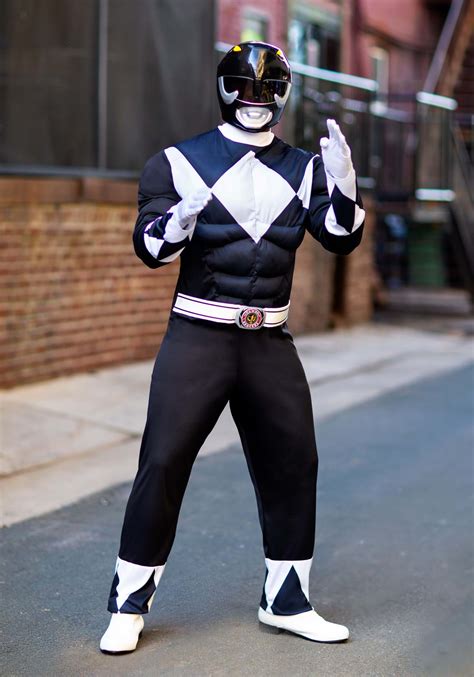Rangerwiki is a community site about power rangers and super sentai that anyone can contribute to. Men's Power Rangers Black Ranger Muscle Costume