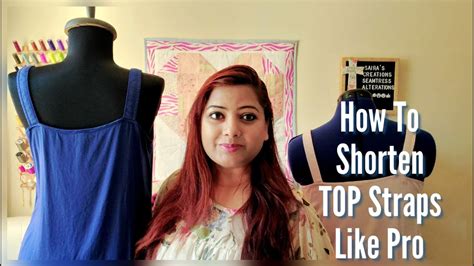 how to shorten top straps like pro sewing tips and techniques youtube