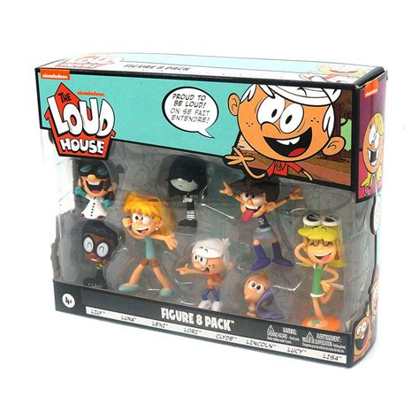 The Loud House Figure 8 Pack Toys Lincoln Clyde Lori Lily Kids T