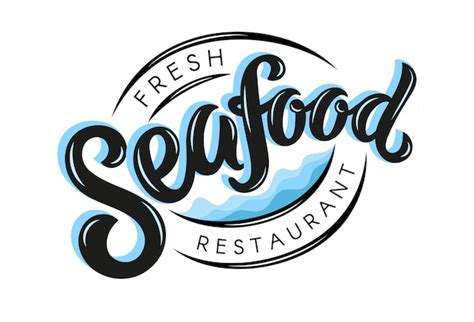 Fresh Seafood Restaurant Logo Premium Vector