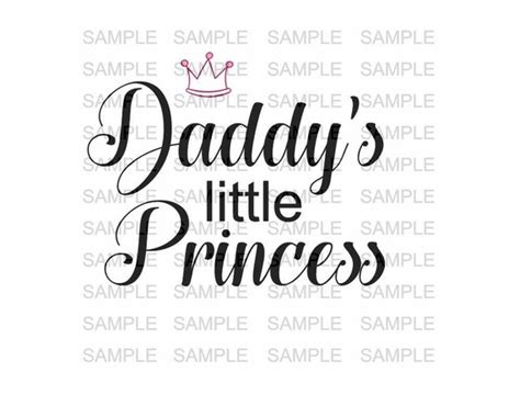 daddy s little princess svg file svg vinyl cutting file etsy