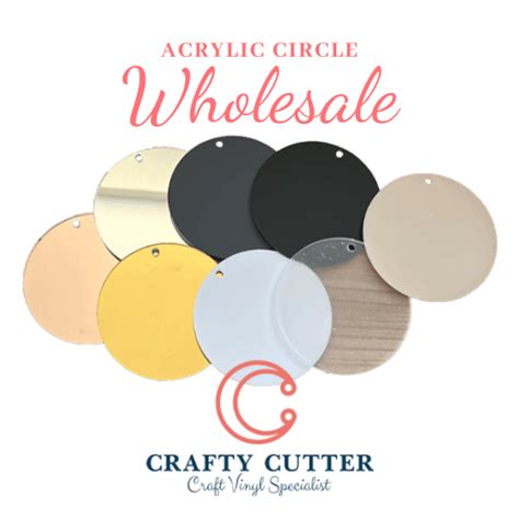 Wholesale Circle Acrylic Blanks Craft Blanks Crafty Cutter