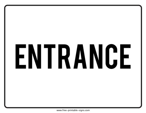 Entrance Only Sign Archives Free Printable Sign Designs