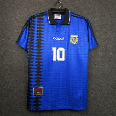 Retro World Cup 1994 Argentina Away Soccer Jersey Men Adult Etsy