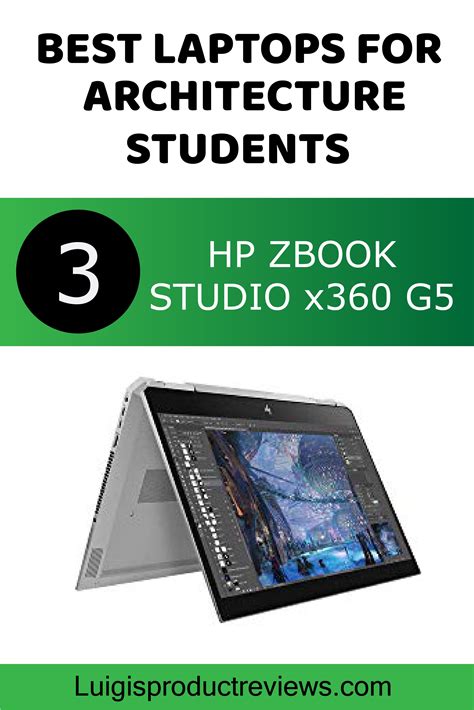 Best Laptops For Architecture Students 3rd Place Hp Zbook Studio X360