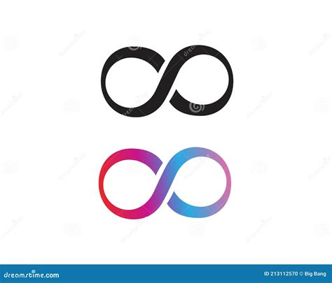 Infinity Design Infinity Logo Vector Logo Template Stock Vector