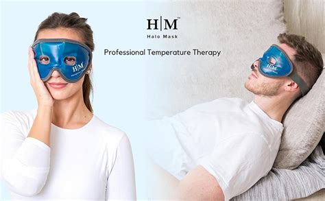 cooling eye mask halos mask reusable gel eye mask for hot cold therapy our ice eye mask helps