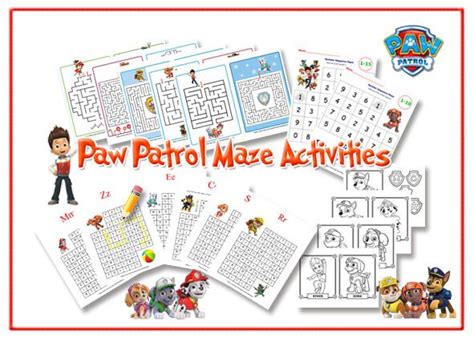 Paw Patrol Maze Activities Paw Patrol Paw Patrol Birthday Party Paw