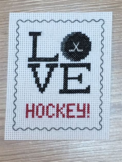 Check spelling or type a new query. Love Hockey Stamp Sampler Ver. 01 cross stitch pattern ...