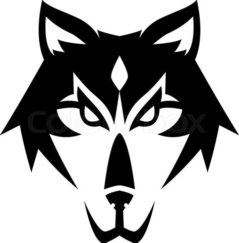 Wolf Symbol Illustration Design Stock Vector Colourbox