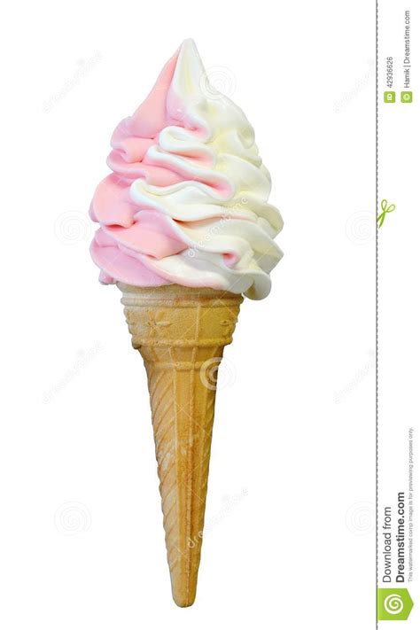Soft Serve Ice Cream Cone Stock Photography Cartoondealer Com