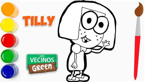 Dibujando A Tilly Green Los Vecinos Green Dibujos Con Lapices De