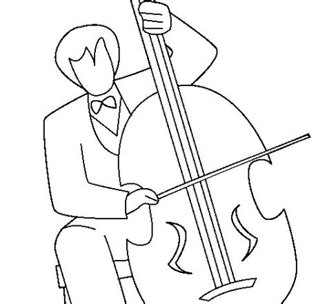 Cello Coloring Page At Free Printable Colorings