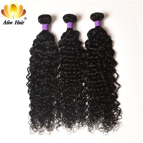 Ali Afee Hair Brazilian Water Wave Bundles Remy Hair Weave 3 Bundles Deal Brazilian Curly Hair