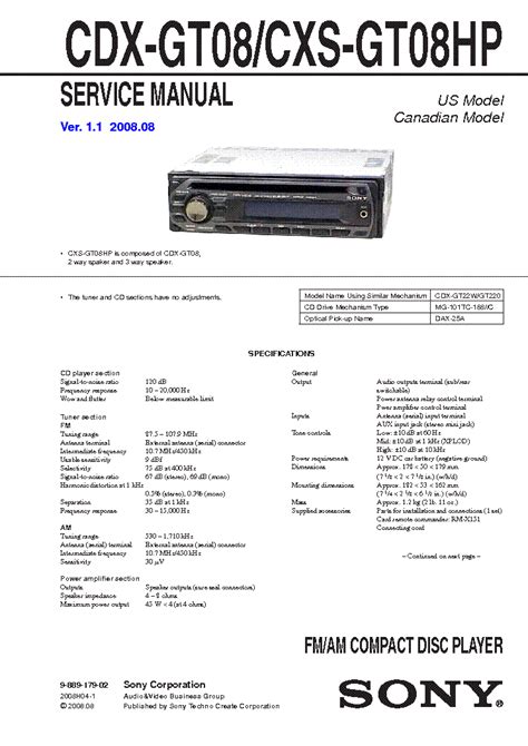 Applicable products and categories of this article. Sony Cdx S2200 Wiring Diagram
