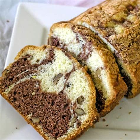 Easy Marbled Pound Cake Recipe