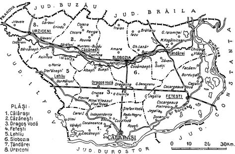 Harta Judetului Ialomita