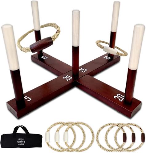 Amazon Com Swooc Rustic Ring Toss Outdoor Game All Weather