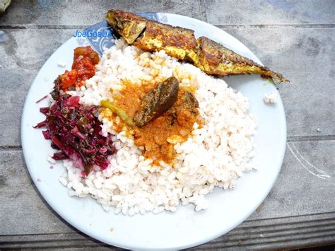 Fish Curry Rice Plate Boiled Rice Or Ukllem Xit Esparanc Flickr