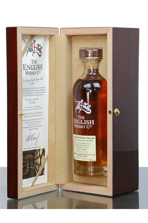 English Whisky Company 2010 2016 Founders Private Cellar Cask No365