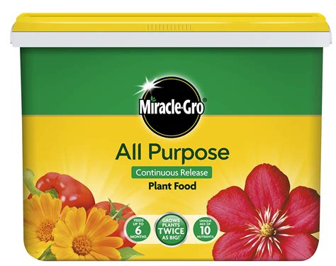 Miracle Gro Continuous Release Plant Food 2 Kg Tub Feeder Filled With