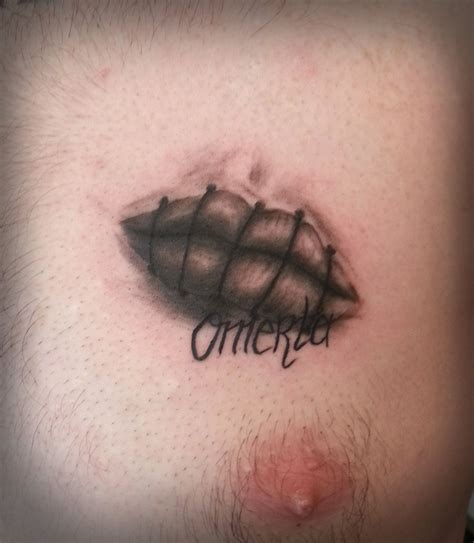 Lips Sewn Shut Tattoo Done By Robia Jadah Fleming At Two Faced Tattoo