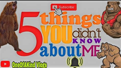 5 Things You Dont Know About Me Challenge Youtube