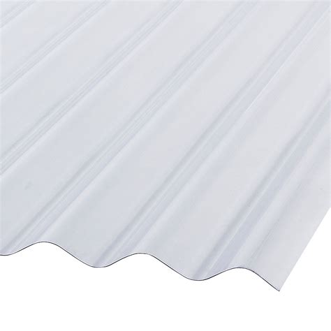 Palruf Corrugated Pvc 12 Ft Clear Roofing Panels The Home Depot Canada