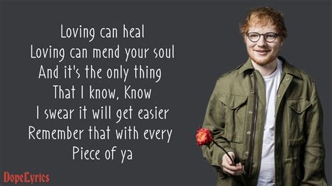 Photograph Ed Sheeran Lyrics Youtube