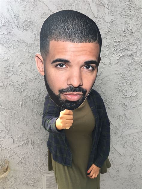 Drake Big Face Cut Out Drake Fathead Mask Views More Etsy